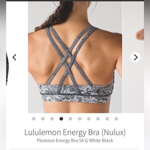 EUC Lululemon Energy Bra Size 6